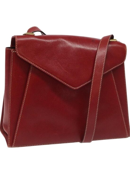 Salvatore Ferragamo Handbags - Salvatore Ferragamo Shoulder Bag Leather Red